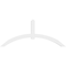 Ekena Millwork Archdale Architectural Grade PVC Gable Bracket, 108"W x 45"H x 6"D x 6"F, 10/12 Pitch GBP108X45X0606ARC00 - alternate 2